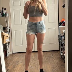 American Eagle Outfitters Light Wash Denim Shorts